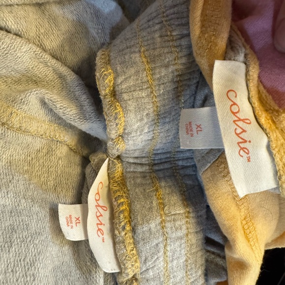 Colsie XL Loungewear Sleepwear Y2K Crop Patch Cut Off 2 Pc Shorts Top - Picture 10 of 13